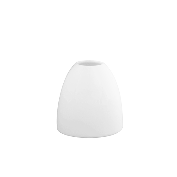 Vase oval 10 cm - Form: Universo - weiss - aus, Porzellan. Hersteller: Eschenbach. "Made in, Germany".