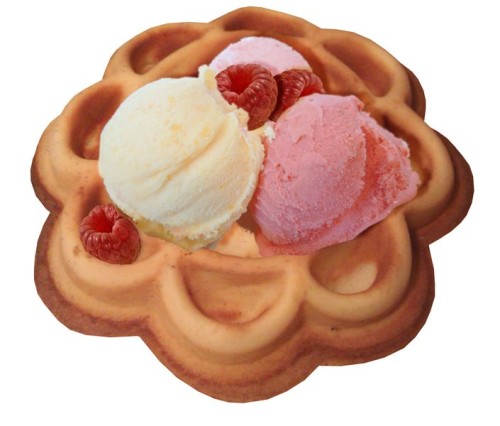 NEUMÄRKER Waffeleisen Waffeltörtchen I mit Digitaltimer, Backplatten Grauguss 310x340x250 mm