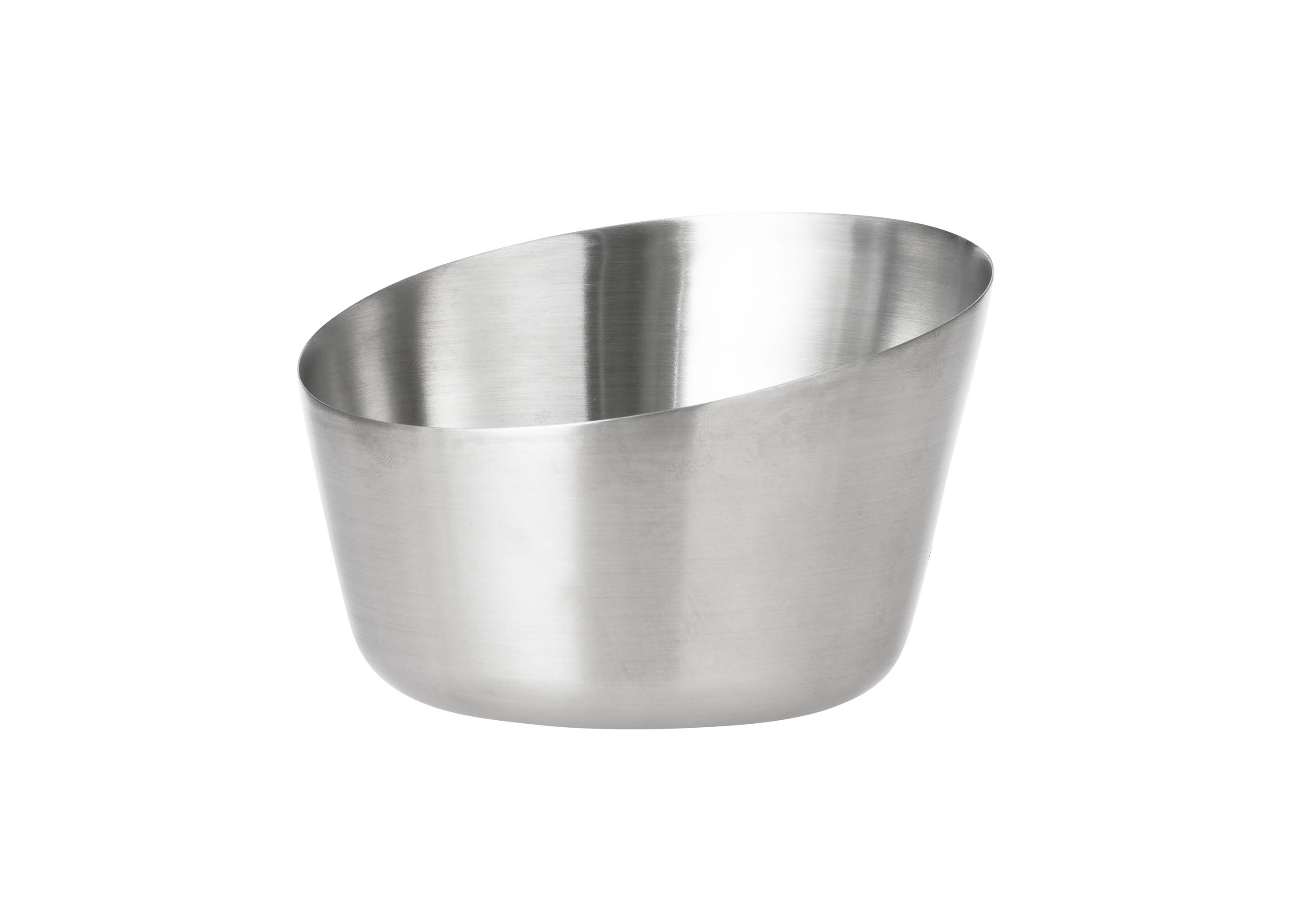 Snack und Dip Schale VISTA, Durchmesser: 120 mm / 88 mm, Höhe: 74 mm mit gebürsteter Oberfläche,