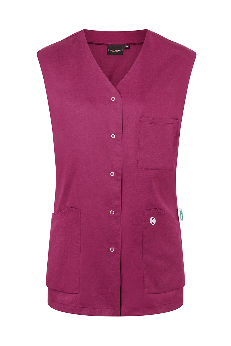 Ärmelloser Damenkasack Essential, aus nachhalt. Material , 65% GRS Cert. Rec. Polyester / 35% Convent. Cotton - Gr. 52 - platingrau - von