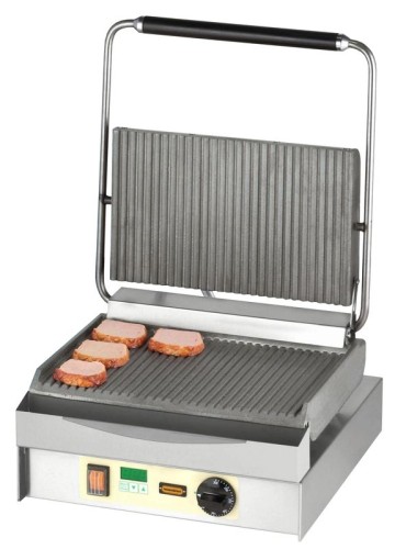 NEUMÄRKER Chopper-Grill - oben/unten geriffelt mit Digitaltimer 390x400x230/590 mm