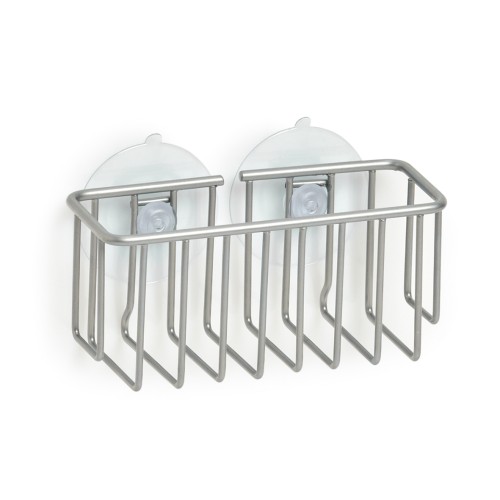 Schwammhalter m. Saugnäpfen, Metall. Länge: 130 mm. Breite: 55 mm. Höhe: 63 mm