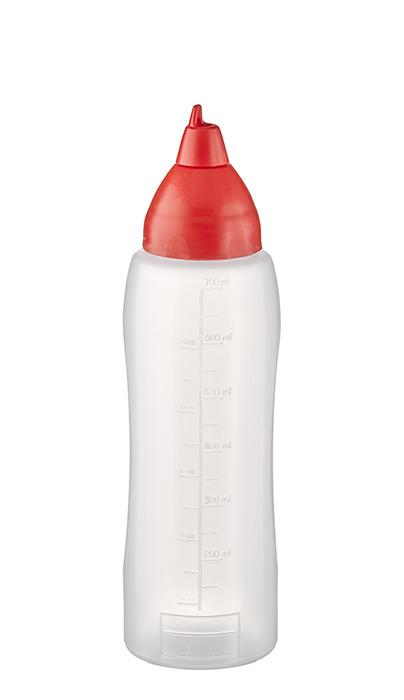 APS Quetschflasche -NON DRIP- Ø 7 cm, H: 25,5 cm, 750 ml Polyethylen, transparent