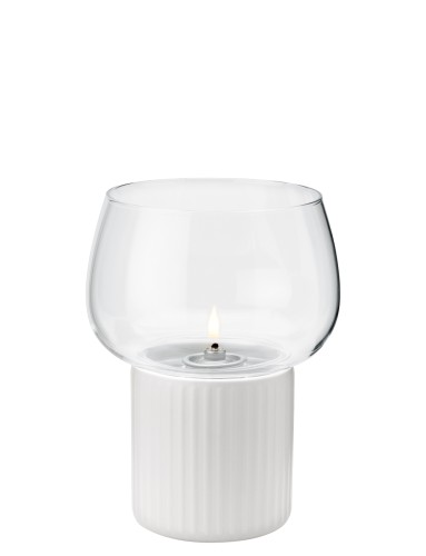 HYGGE Windlicht weiß, Maße: 120 x 120 x 160 mm