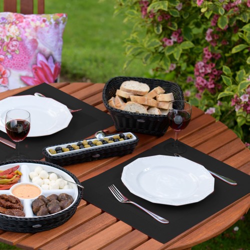 Westmark Tischset »Uni«, 42 x 32 cm, schwarz