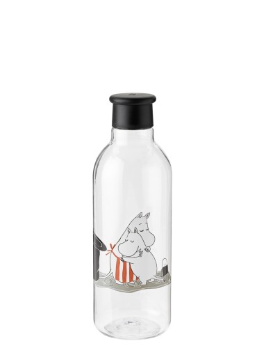 RIG-TIG x Moomin Trinkflasche 0.75 l. schwarz, Maße: 80 x 80 x 250 mm