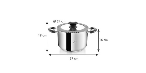 Topf SmartCOVER mit Deckel ø 24 cm, 7.0 l