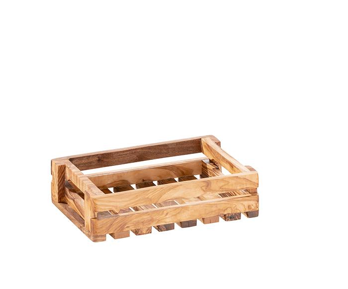APS Table Caddy -OLIVE- 22 x 15 cm, H: 6 cm Olivenholz