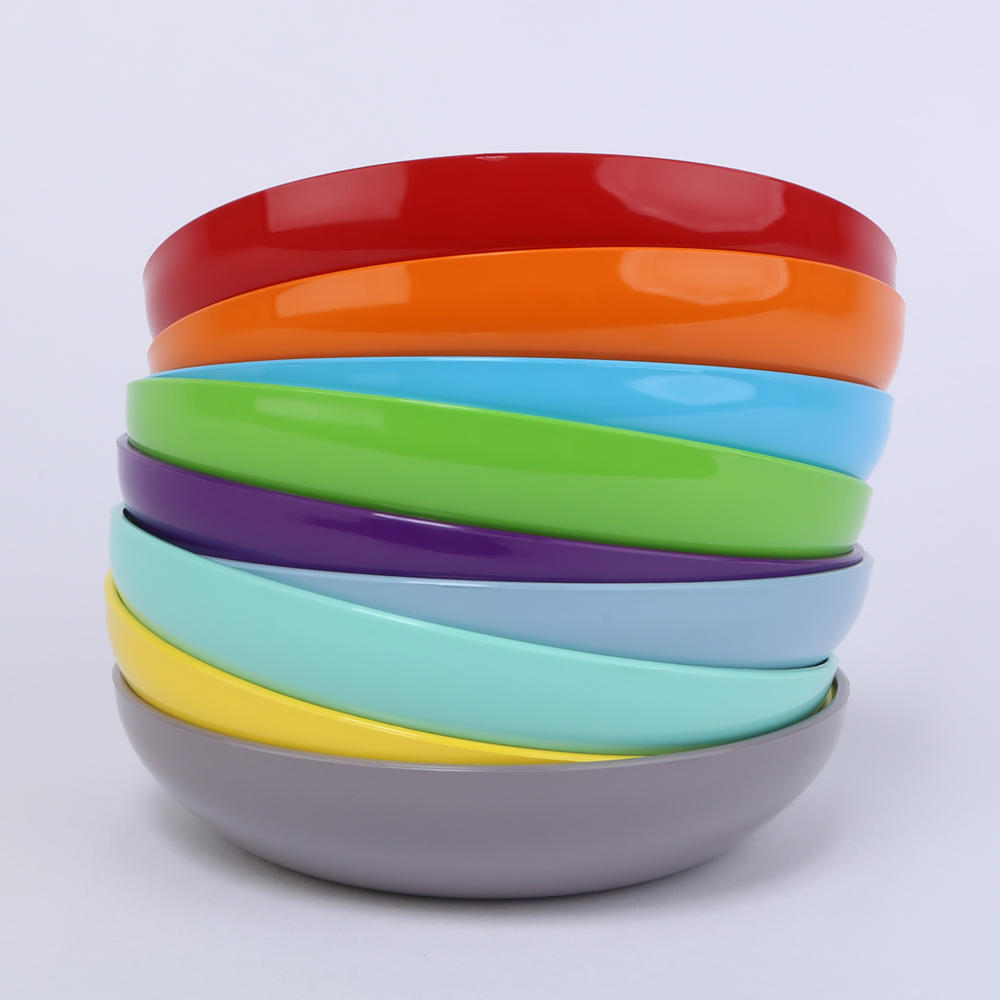 vaLon Zephyr Flache Dessertschale 13,5 cm aus schadstofffreiem Kunststoff in der Farbe rot.