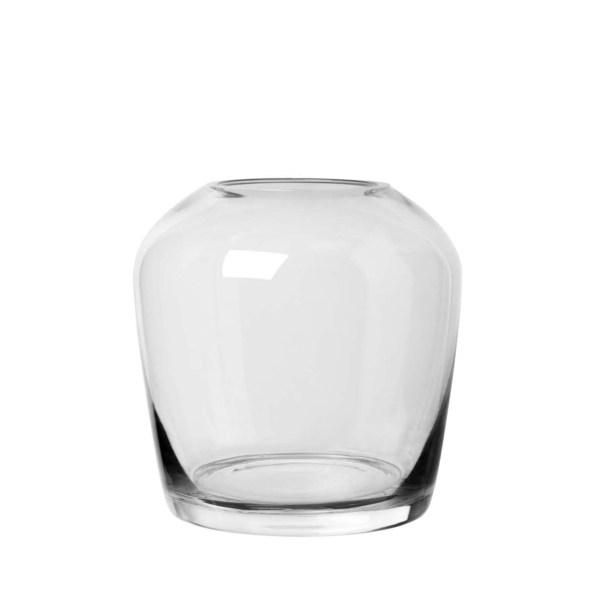 Vase -LETA- Clear Size L, Ø 15 cm. Material: Glas farbig. Von Blomus.
