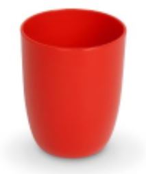 Kinderzeug Kinderbecher BRISE, Inhalt: 0,18 Liter, rot