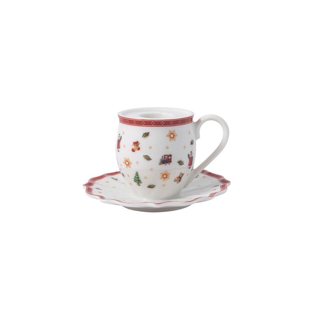 Villeroy und Boch Kerzenhalter Becher mit Henkel - Maße: 10 x 10 x 6,3 cm / Ser.: Toy's Delight Decoration