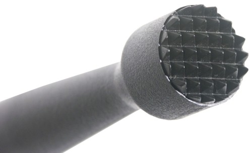 Caipirinha-Stößel gezahnt aus griffigem schwarzem Polypropylen, spülmaschinengeeignet Länge: 22,5 cm, Durchmesser: 2,7 cm