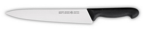 Kochmesser schmal 23 cm, schwarz Giesser - Made in Germany