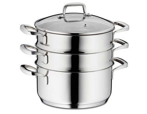 KELA Universal-Dünster Flavoria Edelstahl 18/10 silber glänzend 4tlg 20,0cm 20,0cmØ