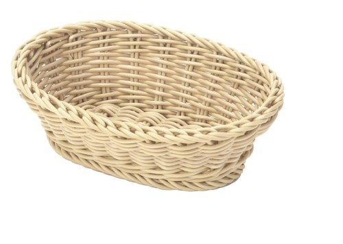 Saleen Korbschale, oval, Farbe: hellbeige, Maße: 25 x 17 x 8,5 cm, spülmaschinengeeignet, lebensmittelecht.