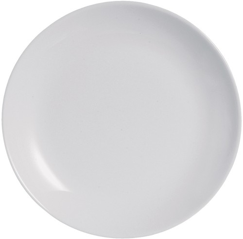 Speiseteller DIWALI, Durchm. 25 cm, Farbe: granit, Opalglas (gehärtet), in Coupteller-Form, ohne breite "Fahne"