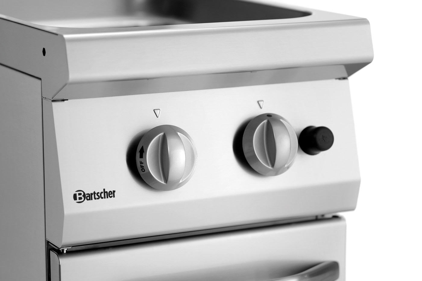 Bartscher Nudelkocher, Gas 700, B400 24L |Beckengröße, GN-Format: 2/3 GN | Maße: 40 x 70 x85,0 cm. Gewicht: 45 kg