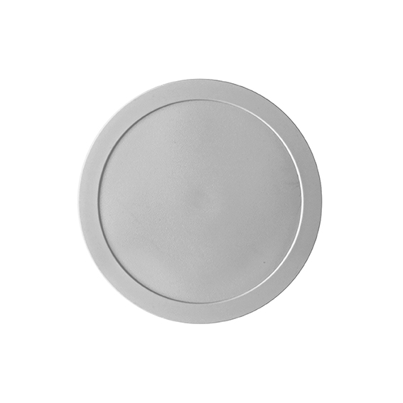 Kunststoffdeckel rund 14,5 cm - grau - Form: System. Hersteller: Eschenbach. "Made in Germany".