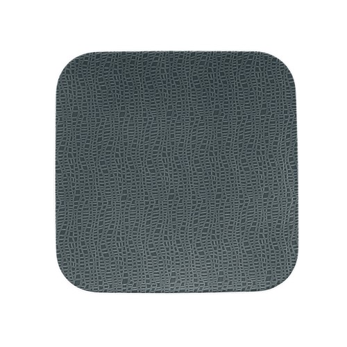 Seltmann Coupteller flach eckig 22x22 cm M5383, eckig, Form: Coup Fine Dining, Dekor: 57273 anthrazit, hohe Kantenschlagfestigkeit