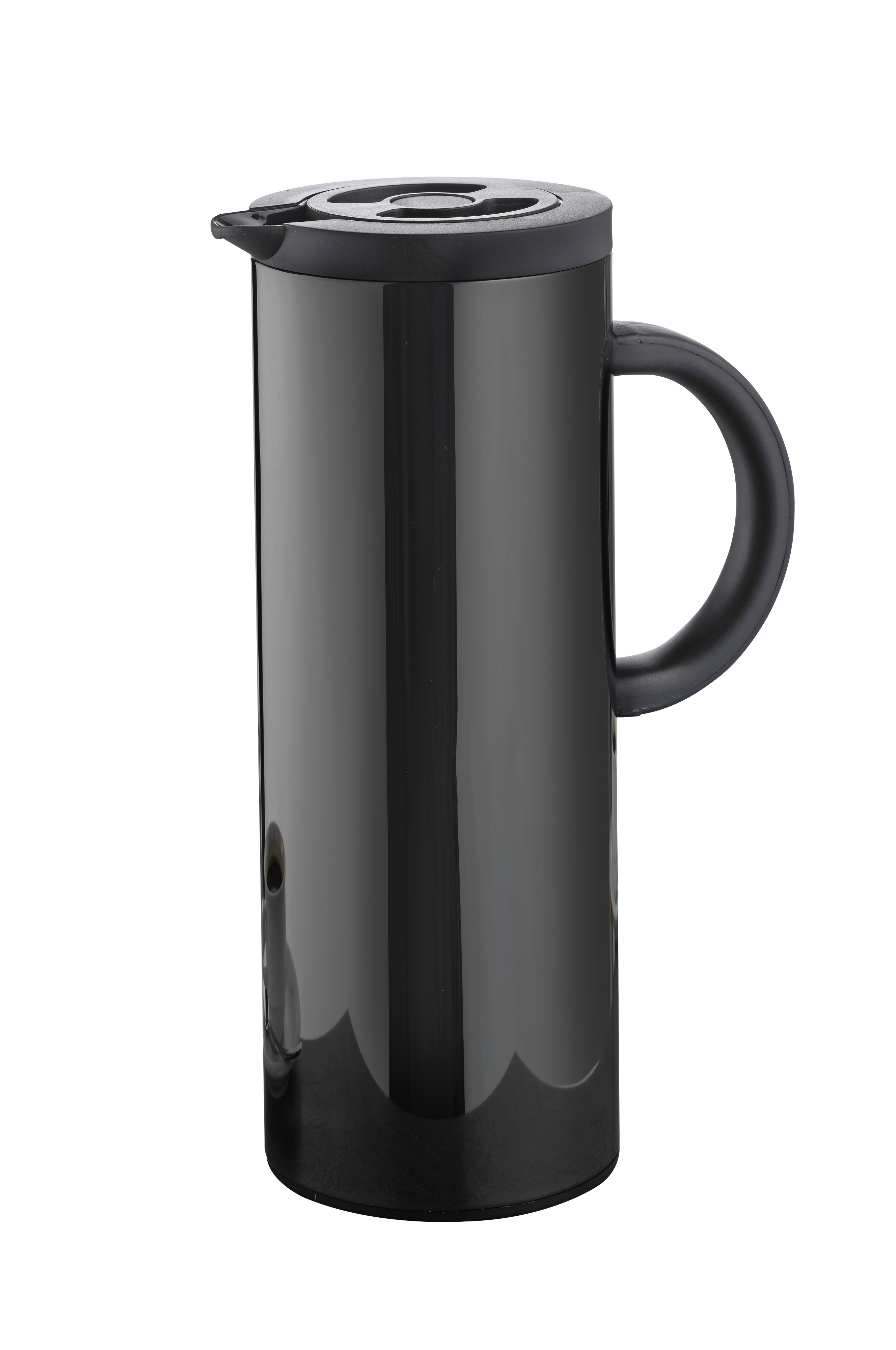 Isolierkanne KYOTO, 1 Liter, Mit schwarzer Beschichtung.