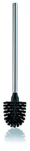 Kela Wc-Bürste-Edelstahl Griff La Brosse PET-Kunststoff schwarz Glänzend 42,5cm 8cmØ