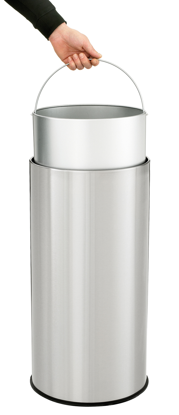 Bartscher Abfalleimer "Swing" | Mit Rollen: Nein| Maße: 35 x 35 x 75,0 cm. Gewicht: 6,3 kg