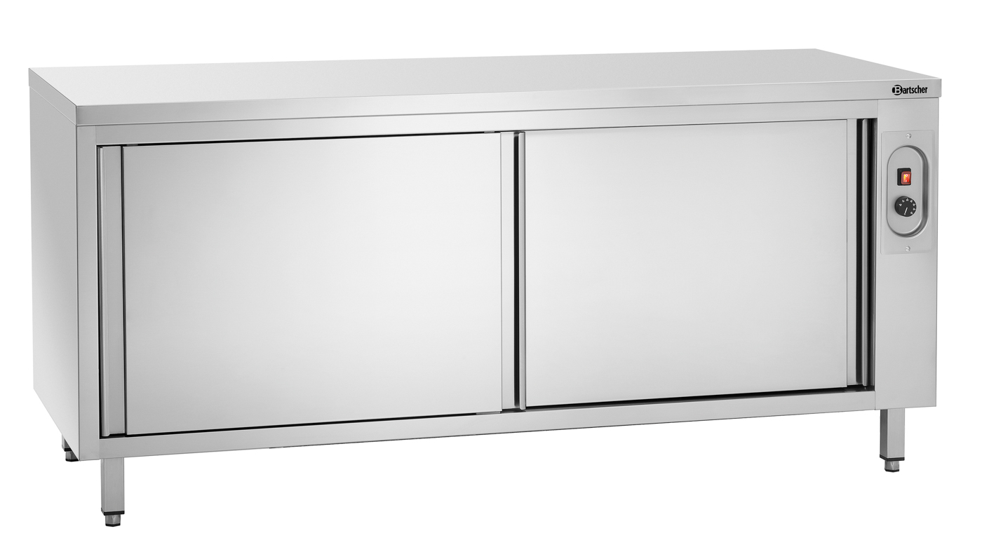 Bartscher Wärmeschrank 700-4T 1800 | Tiefe Innen:580 mm | Maße: 180 x 70 x 85,0 cm. Gewicht: 113 kg