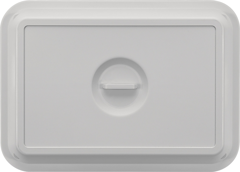 BAUSCHER kunststoffdeckel Cloche mit Griff grau hoch htp 284 x 201 mm