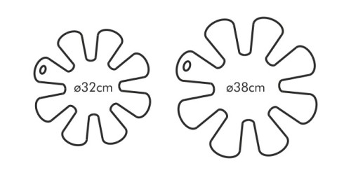 Pfannenschutzeinlage PRESTO, klein und groß, 2 St.