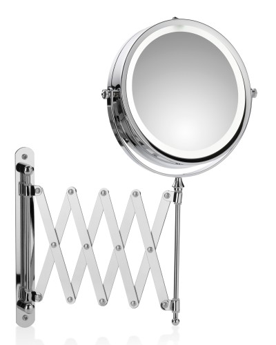 KELA Wandspiegel Valeria Metall silber glänzend 36,0cm 17,5cmØ