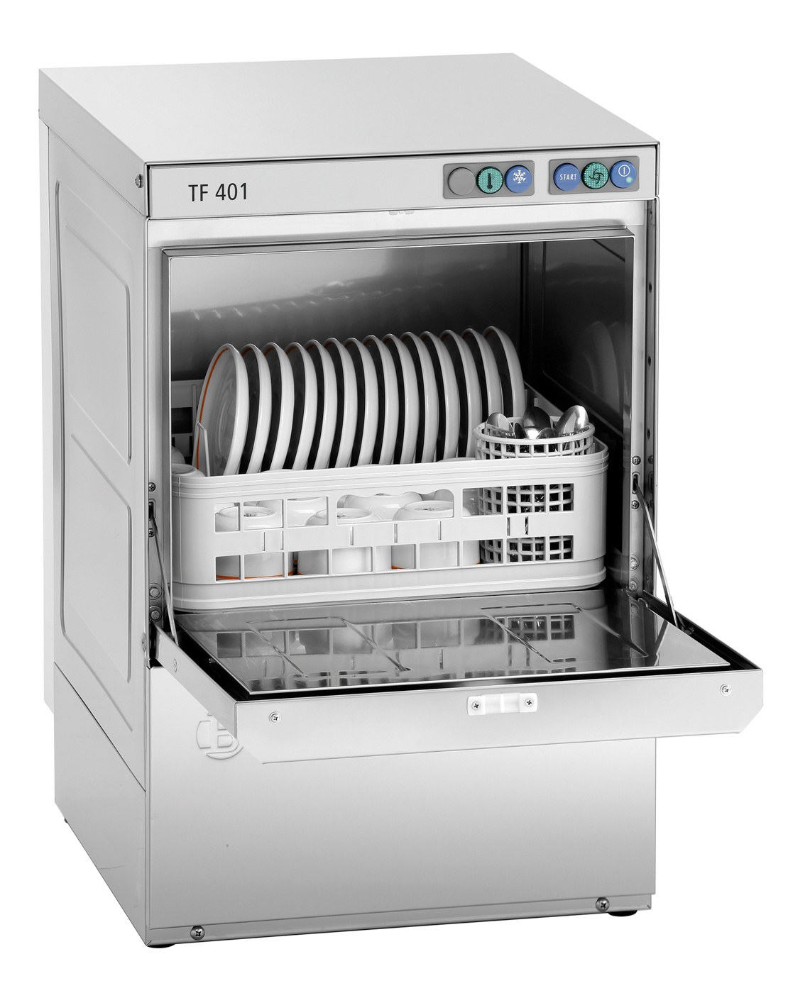 Bartscher Spülmaschine Deltamat TF 401 K | Teller-Höhe max.: 300 mm | Maße: 45 x 55,5 x 700 cm. Gewicht: 38,8 kg