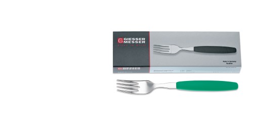 Gabel, grün 6 Stk. im Schuberkarton Giesser - Made in Germany