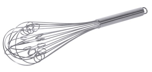 Rührbesen 16 dicke Drähte, mit Effizienz steigernden Zusatzschlaufen, aus Edelstahl 18/10, mit Aufhängeschlaufe, Stieldicke 2,5 cm, absolut