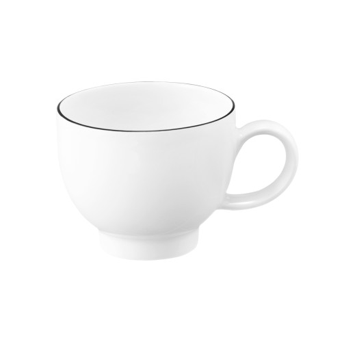 Seltmann Espressoobertasse 0,09 l, rund, Form: Lido, Dekor: 10826 Black Line, hohe Kantenschlagfestigkeit, Made in Germany