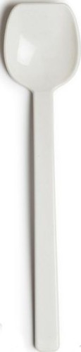 Roltex Löffel mit flacher Kante in breiter Ausführung, weiß