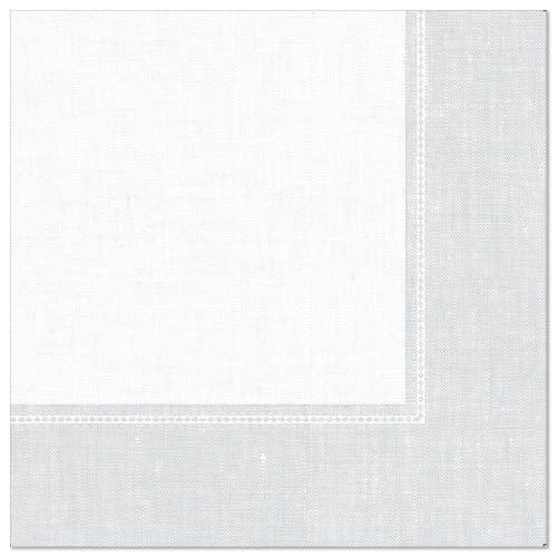 50 Servietten "ROYAL Collection" 1/4-Falz 40 cm x 40 cm weiss "Linum" von PAPSTAR