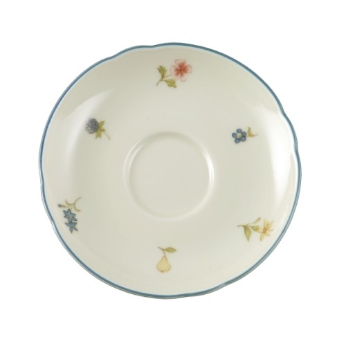 Seltmann Untere zur Moccatasse 12 cm, Form: Marieluise, Glasur: elfenbein, Dekor: 30308 Streublume