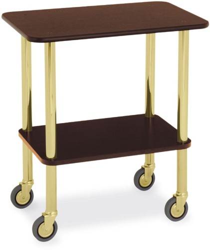 ETERNASOLID® Servierwagen CLASSIC, Wenge, Farbe Beine - Messing