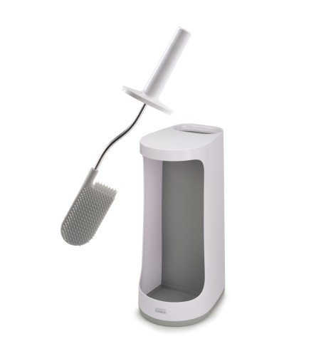Joseph Joseph Flex Store Toilettenbürste mit extra großem Caddy - Grau/Weiß
