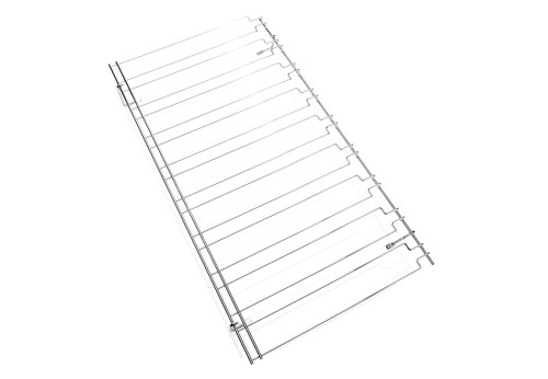 Gläserschiene. verchromt, Halter mit 8 Schienen. verchromt.