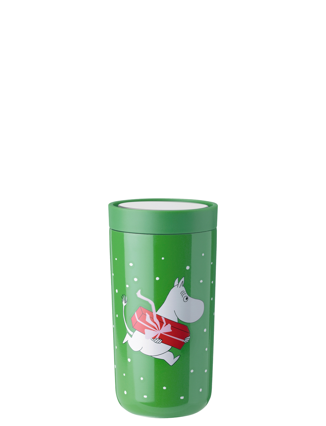 To Go Click to go Becher 0.2 l. Moomin present - Maße: 7,2 x 7,2 x 14 cm - von Stelton