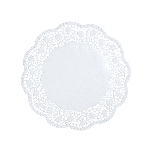 100 Tortenspitzen rund Ø 18 cm weiss von PAPSTAR