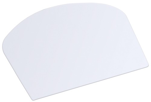 Teigschaber aus 0,6 mm starkem flexiblem Polypropylen Spatelmaß: 13 cm x 10 cm
