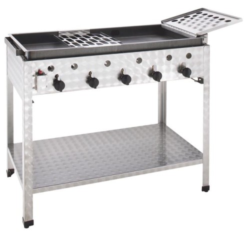 NEUMÄRKER Reibekuchen Gasstandbräter - 5 Brenner nur für Propan-/Butangas 995x530x830 mm