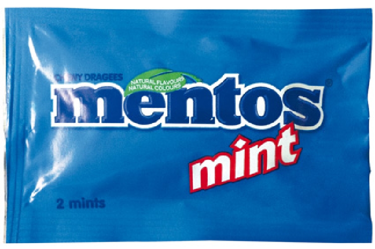 Mentos MINTS-DRAGEES im Portionspack - Portion à 2 Stück (6 g) - 500 x 2 Dragees im Karton