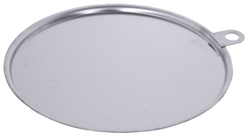 Deckel für Eimer 410, aus Edelstahl 18/10, hochglänzend, mit seitlicher Laffe, daher sind die Eimer stapelbar passend zu: /014
