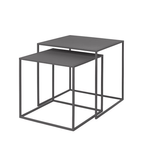 Blomus Set 2 Beistelltische -fera- steel gray