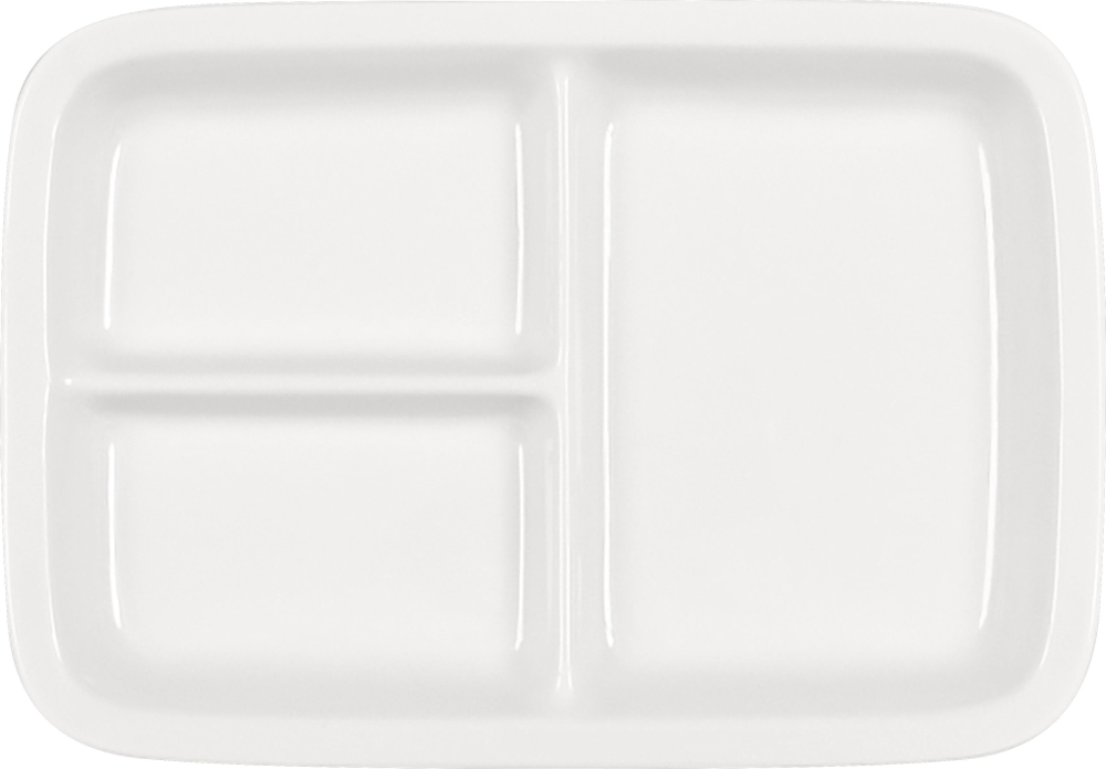 BAUSCHER planer boden Platte rechteckig 3-teilig planer Boden 27 x 19 cm