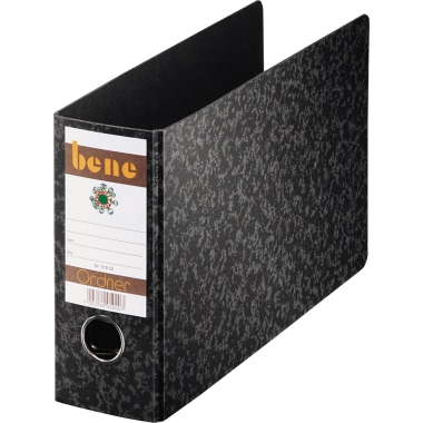 Bene Ordner 75mm DIN A5 quer Werkstoff: Hartpappe schwarz, Rückenbreite: 75 mm, Verwendung für Papierformat: DIN A5